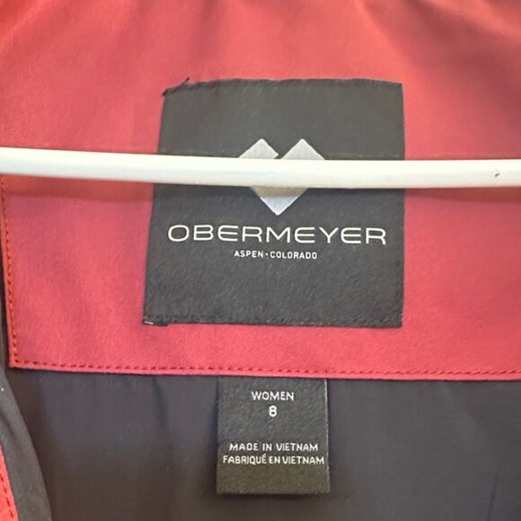 Obermeyer Womens Tuscany II Jacket Fur Trimmed Zip Up Size 8 Pockets Ski Snow - Picture 13 of 16